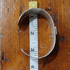 Early Fred Harvey Era NAVAJO Spiderweb TURQUOISE Sterling DOG Cuff Bracelet - Additional view 8