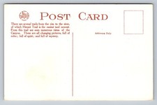 Fred Harvey Along Lower Stretch of Hermit Trail Grand Canyon Vintage Postcard - Additional view 1