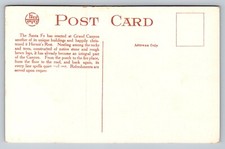 Fred Harvey H-1344 Hermit Rest Grand Canyon Arizona Vintage Unposted Postcard - Additional view 1