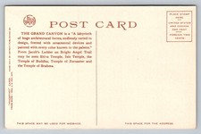 Fred Harvey Jacob's Ladder Bright Angel Trail Grand Canyon Vintage Postcard - Additional view 1