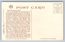 Fred Harvey Grand Canyon AZ After Painting by E.Ertz Vintage Unposted Postcard - Additional view 1