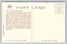 Fred Harvey After Painting by Harold Betts Grand Canyon AZ Vintage Postcard - Additional view 1