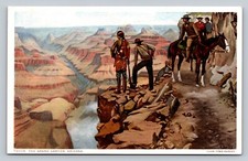 Fred Harvey After Painting by Harold Betts Grand Canyon AZ Vintage Postcard