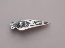 Navajo Indian Fred Harvey Era? Sterling Silver Whirling Logs Design Arrow Pin - Additional view 2