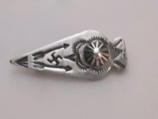 Navajo Indian Fred Harvey Era? Sterling Silver Whirling Logs Design Arrow Pin
