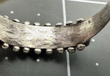 Vintage Fred Harvey Era Zuni Sterling Needlepoint Turquoise Ring Signed RUE 10.5 - Additional view 7