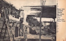 Fred Harvey San Francisco California - Early Card P P I E indian Village - Additional view 1