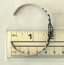 VINTAGE 30s FRED HARVEY THUNDERBIRD TURQUOISE STERLING SILVER BRACELET NAVAJO - Additional view 17