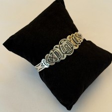 VINTAGE 30s FRED HARVEY THUNDERBIRD BRACELET STERLING SILVER NATIVE AMERICAN 14g - Additional view 2