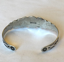 VINTAGE 30s FRED HARVEY THUNDERBIRD BRACELET STERLING SILVER NATIVE AMERICAN 14g - Additional view 9