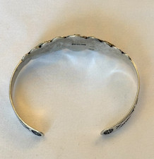 VINTAGE 30s FRED HARVEY THUNDERBIRD BRACELET STERLING SILVER NATIVE AMERICAN 14g - Additional view 10