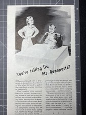 1944 Fred Harvey Restaurants Shops Hotels Vintage Print Ad Napolean Bonaparte - Additional view 1