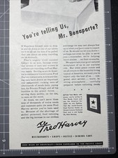 1944 Fred Harvey Restaurants Shops Hotels Vintage Print Ad Napolean Bonaparte - Additional view 2