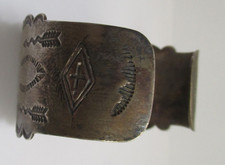 Vintage Fred Harvey Navajo Sterling Silver Cuff Bracelet 43.8 Gr NO RESERVE - Additional view 1