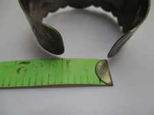 Vintage Fred Harvey Navajo Sterling Silver Cuff Bracelet 43.8 Gr NO RESERVE - Additional view 16