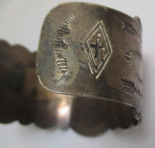 Vintage Fred Harvey Navajo Sterling Silver Cuff Bracelet 43.8 Gr NO RESERVE - Additional view 9