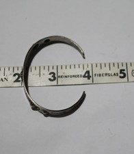 Antique 1930's Fred Harvey Era Navajo Coin arrow 900 Sterling Silver Bracelet - Additional view 12