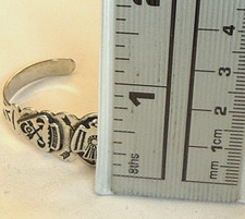 VINTAGE 30s FRED HARVEY THUNDERBIRD BRACELET STERLING SILVER NATIVE AMERICAN 14g - Additional view 15