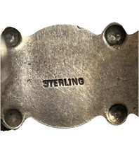 Vintage Fred Harvey sterling silver and turquoise cuff bracelet - Additional view 4