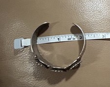 Vintage Fred Harvey sterling silver and turquoise cuff bracelet - Additional view 9