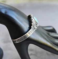 Vintage Fred Harvey Navajo Royston Turquoise & Sterling Horse Cuff 7