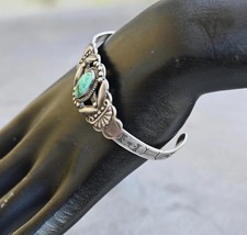 Vintage Fred Harvey Navajo Royston Turquoise & Sterling Horse Cuff 7