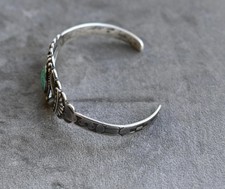 Vintage Fred Harvey Navajo Royston Turquoise & Sterling Horse Cuff 7