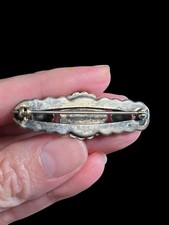 VINTAGE NAVAJO FRED HARVEY ERA STERLING SILVER BROOCH PIN - Additional view 1