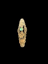 Vintage Fred Harvey Era Sterling Double Thunderbird Turquoise Pin - Additional view 2