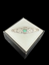 Vintage Fred Harvey Era Sterling Double Thunderbird Turquoise Pin - Additional view 11