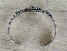 Vintage Fred Harvey Era Navajo Sterling Silver Turquoise Bracelet - Additional view 6