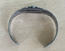 Vintage Fred Harvey Era Navajo Sterling Silver Turquoise Bracelet - Additional view 6