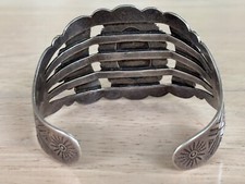 Vintage Fred Harvey Era Navajo Sterling Silver Royston Turquoise Bracelet - Additional view 6