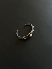 Old Fred Harvey Large Shiny Coin Silver Navajo Cuff Bracelet - Additional view 2