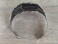 Vintage Fred Harvey Era Navajo Sterling Silver Royston Turquoise Bracelet - Additional view 7