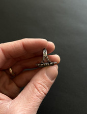 Vintage Navajo Fred Harvey Women's Turquoise Sterling Silver Stamped Ring - Additional view 4