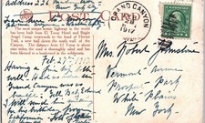 Grand Canyon Arizona - Hermit Trail Fred Harvey Postcard - Additional view 1