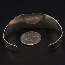 VTG Sterling Silver - NAVAJO Fred Harvey Era Turquoise 6.5