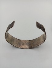 Fred Harvey Era Thunderbird Arrows Silver Stamped Cuff Bracelet 6