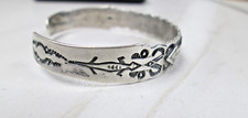 FRED HARVEY ERA IH COIN SILVER & TURQUOISE CUFF BRACELET - APPLIED ARROWS - Additional view 3