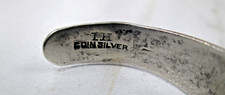 FRED HARVEY ERA IH COIN SILVER & TURQUOISE CUFF BRACELET - APPLIED ARROWS - Additional view 6