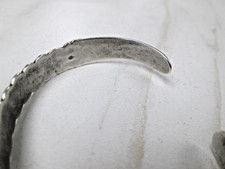 FRED HARVEY ERA IH COIN SILVER & TURQUOISE CUFF BRACELET - APPLIED ARROWS - Additional view 9