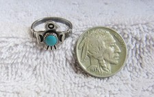 Bell Trading Post Fred Harvey Era Navajo Indian Sterling Silver Thunderbird Ring - Additional view 6