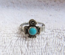 Bell Trading Post Fred Harvey Era Navajo Indian Sterling Silver Thunderbird Ring