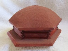 Old Route 66 Navajo Southwest Indian Wood Hogan Fred Harvey Style Jewelry Box - Additional view 4