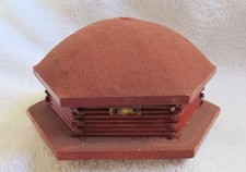 Old Route 66 Navajo Southwest Indian Wood Hogan Fred Harvey Style Jewelry Box - Additional view 5