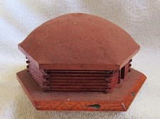 Old Route 66 Navajo Southwest Indian Wood Hogan Fred Harvey Style Jewelry Box - Additional view 7