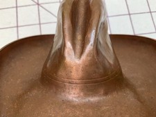 Fred Harvey Tom Mix Era Vintage Hammered Copper Cowboy Hat Ashtray Dresser Tray - Additional view 2
