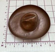 Fred Harvey Tom Mix Era Vintage Hammered Copper Cowboy Hat Ashtray Dresser Tray - Additional view 6