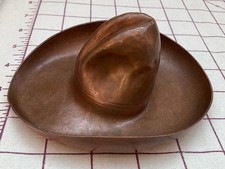 Fred Harvey Tom Mix Era Vintage Hammered Copper Cowboy Hat Ashtray Dresser Tray - Additional view 8